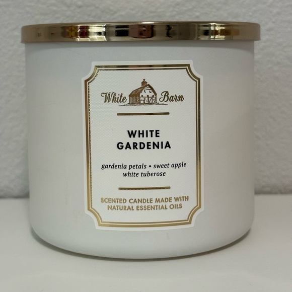 Bath & Body Works Other Bath And Body Works White Barn 3 Wick Candle White Gardenia Poshmark